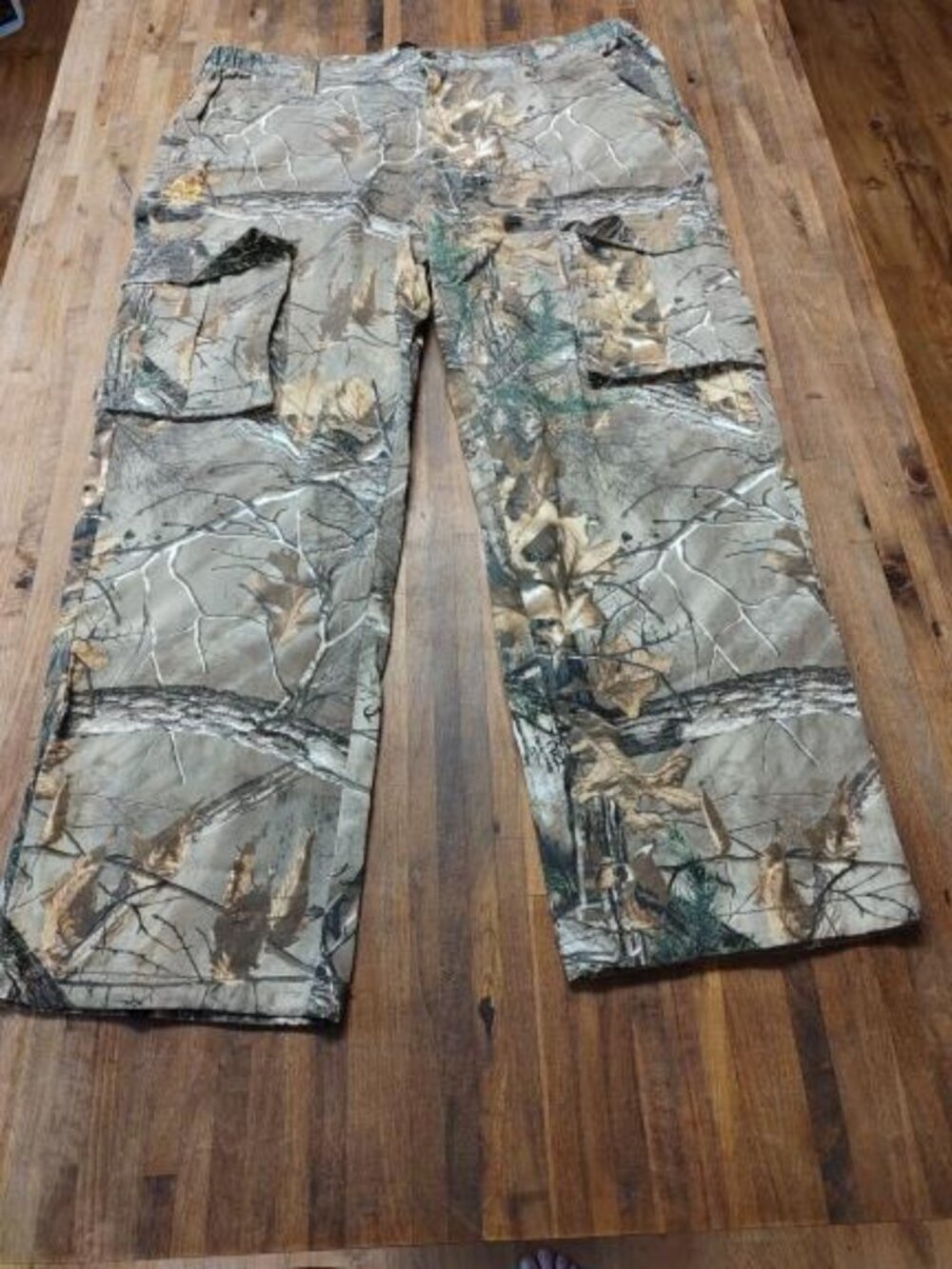 Realtree Camo Hunting Pants Men's XL 40/42 Green Brown Woodlands Cargo